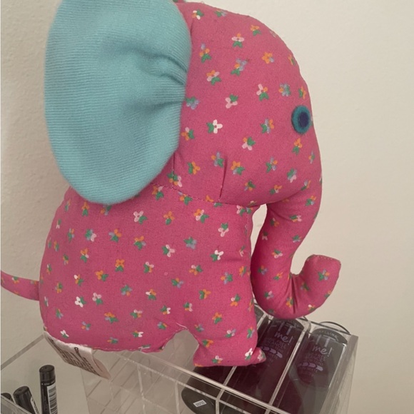 Cotton Calico Elephant toy stuffed animal plush - Picture 7 of 8